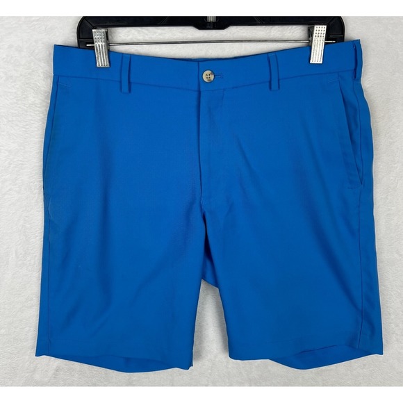 Peter Millar Other - Peter Millar Golf Shorts Mens 32 Performance Blue 9'' Inseam Classic Chino
